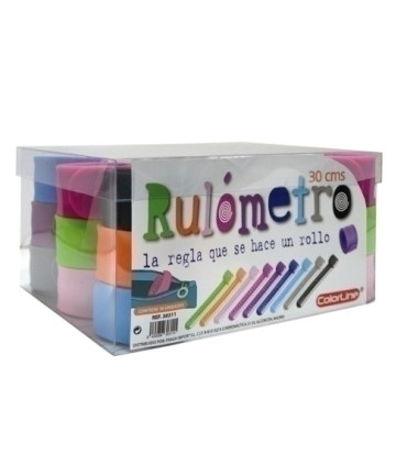 REGLA COLORLINE SILICONA 30cm EXP.36