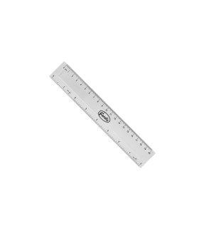 REGLA FOROFIS PLASTICO 20 CM TRANSPARENT