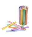 REGLAS FAIBO PLASTICO PASTEL 16cm B/100