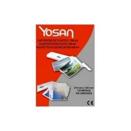 Funda Plastificar Yosan 216x303 (A4) 125µ Paquete De 100