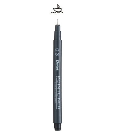 ROTUL.PENTEL CALIBRADO POINTLINER 0,3