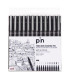 ROTUL.UNI PIN CALIBRADO NEGRO B/12