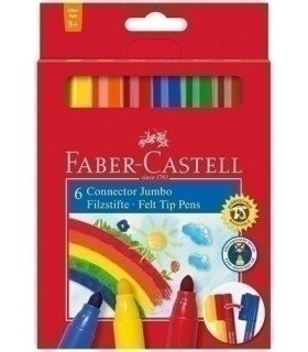 ROTUL.FABER CONNECTOR PENS JUMBO C/6