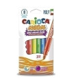 ROTUL.CARIOCA LAVABLE NEON CAJA 8