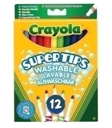 ROTUL.CRAYOLA LAVABLE SUPER CAJA 12
