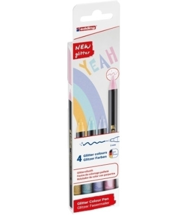 ROTUL.EDDING 1200 GLITTER PASTEL EST.4