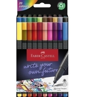 ROTULADOR FABER GRIP FINEPEN ESTUCHE 20