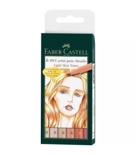 ROTULADOR FABER CASTELL PITT PEN B/6