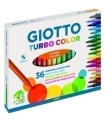 ROTUL.GIOTTO ESCOLAR FIBRA COLOR CAJA 36