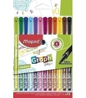 ROTUL.MAPED GRAPH PEPS DECO ESTUCHE 12