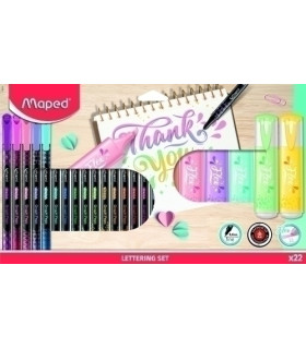 ROTUL.MAPED LETTERING SET 22
