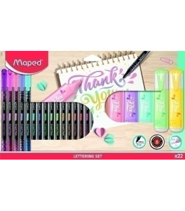 ROTUL.MAPED LETTERING SET 22