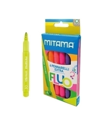 ROTULADOR MITAMA SUPER FLUO CAJA 6