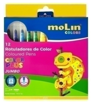 ROTUL.MOLIN COLOR P. JUMBO ESTUCHE 12