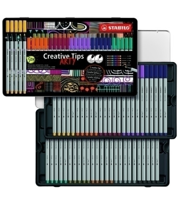 ROTUL.STABILO CREATIVE TIPS ARTY C/50