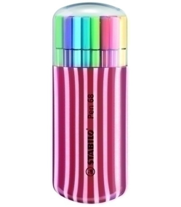 ROTUL.STABILO PEN 68 ESTUCHE 20 ZEBRUI