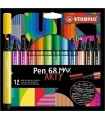 ROTUL.STABILO PEN 68 MAX ARTY LINE C/12