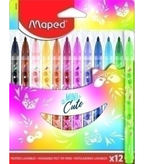 ROTUL.MAPED MINI CUTE ESTUCHE 12