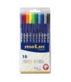 ROTULADOR MOLIN FINELINER 0,4mm 10 COL