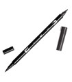 ROTULADOR TOMBOW DOBLE PUNTA PINC. NEGRO