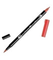 ROTULADOR TOMBOW DOBLE PUNTA PINC. ROJO