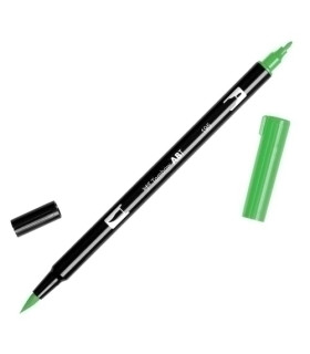ROTULADOR TOMBOW DOBLE PUNTA PINC. VERDE