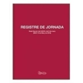 Libro Registro Jornada Laboral Fº 40 H 70 Gr Catalan