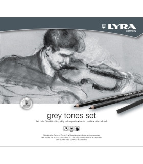 SET LYRA REMBRANDT T. GRISES C/25