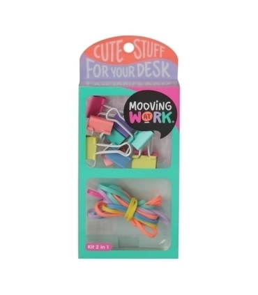 SET PAPELERIA MOOVING KIT 2 EN 1 GREEN