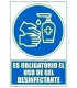 SEÑAL ES OBLIGATORIO USO GEL DESINFEC.