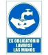 SEÑAL ES OBLIGATORIO LAVARSE MANOS