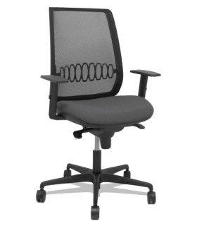 SILLA PIQUERAS ALARES C/BRAZOS GRIS OSCU
