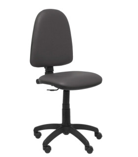 SILLA PIQUERAS AYNA SIMILPIEL GRIS OSCUR