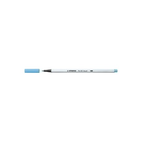 Rotulador Fibra Stabilo Pen 68 Brush Punta Pincel Azul Fluorescente