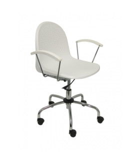SILLA PIQUERAS VES GIRATORIA PVC BLANCO