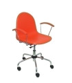 SILLA PIQUERAS VES GIRATORIA PVC NARANJA