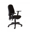 SILLA ROCADA RD-911/4 NEGRO CON BRAZOS