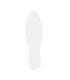 SIMBOLO ADH. FORMA  HUELLA  BLANCO B/10