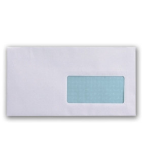 SOBRE SAM 115x225 BCO.80g VD ENSOBR. 500