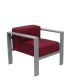 SOFA PIQUERAS LAZARO UNA PLAZA GRANATE