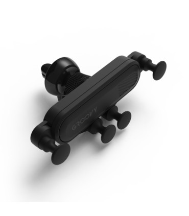 SOPORTE COCHE GROOVY PARA MOVIL NEGRO