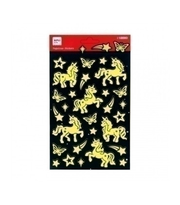 STICKERS APLI (18560) Bl.1h. UNICORNIOS