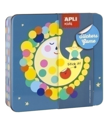 STICKERS GAME CAJA METAL LUNA