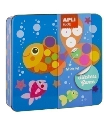 STICKERS GAME CAJA METAL PEZ