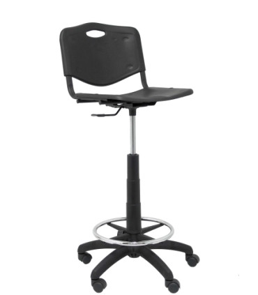 TABURETE PIQUERAS PVC NEGRO