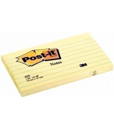 TACO NOTAS POST-IT 635 76X127 CON LINEAS