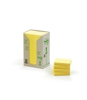 TACO NOTAS POST-IT RECICL. AMAR. 653/1T