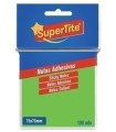 TACO NOTAS SUPERTITE 75x75 NEON 100 uds