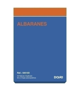 TALONARIO ALBARAN A4 NAT. DUPLI DOHE