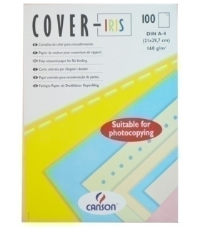 T.ENC.COVER-IRIS A4 CARTUL.BLANCO C/100